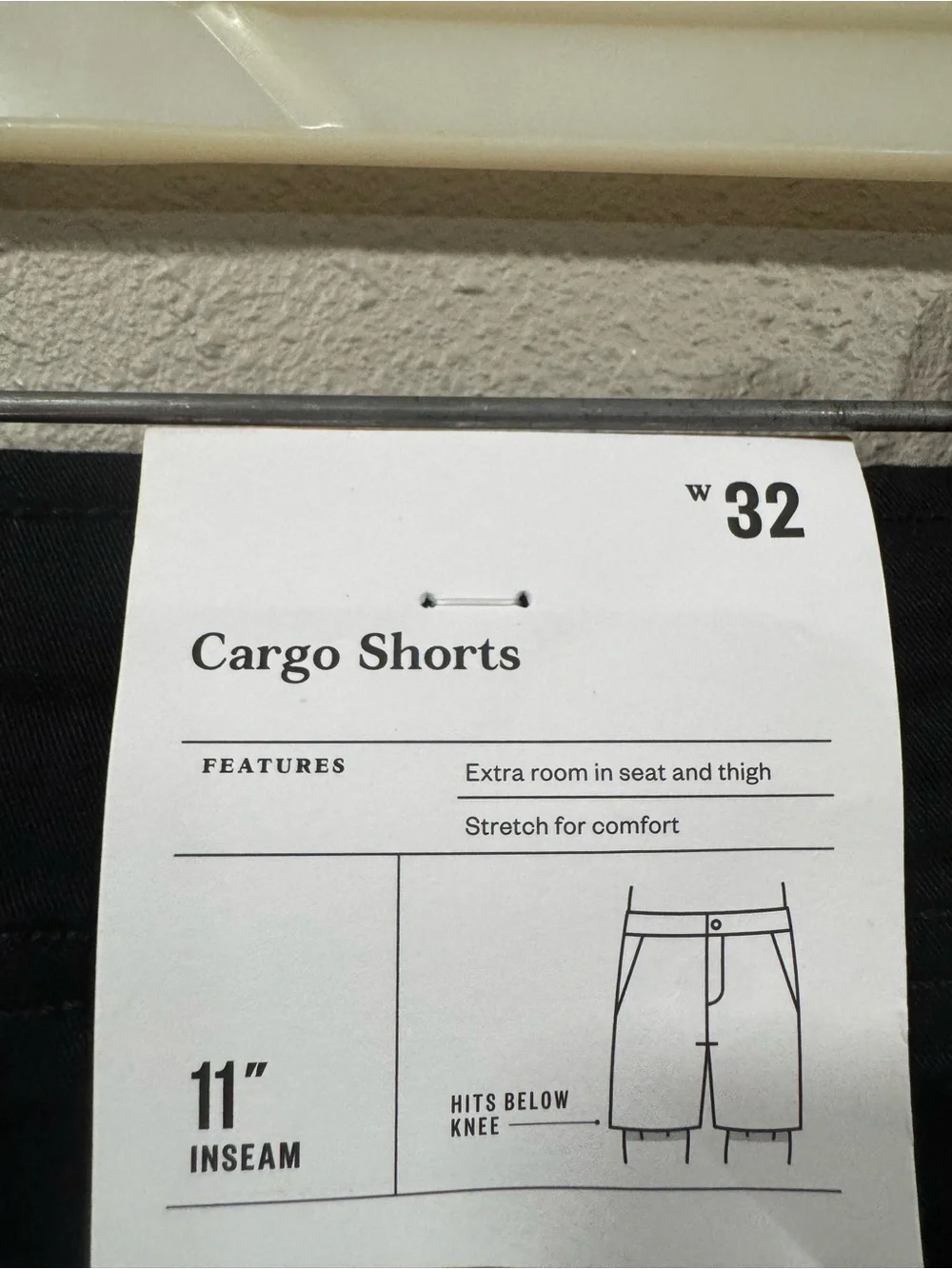 NWT GoodFellow Cargo Shorts 11” Black